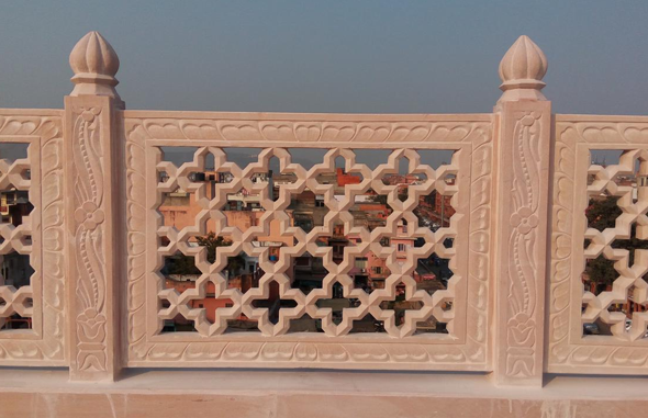 Pink Sandstone Standard Jali