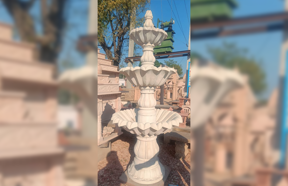 Fountain pink stone