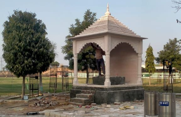 Pink sand stone chhatri