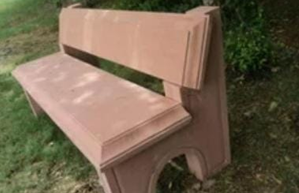 Red Sandstone Bench