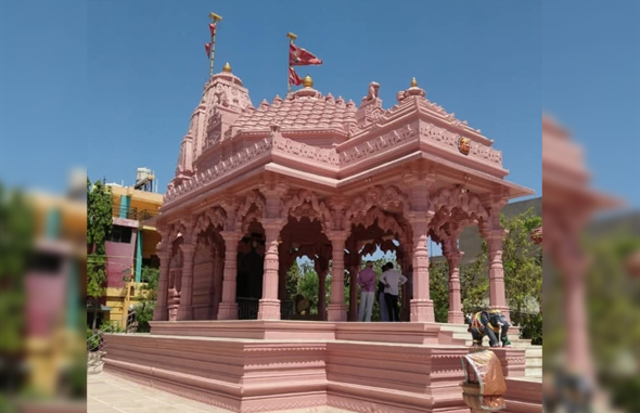 Red sand stone temple